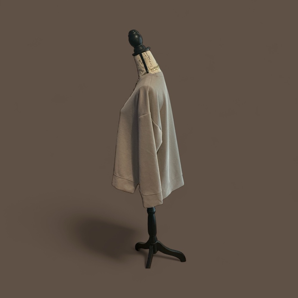 Danskin Beige Ribbed Top XL - Picture 5 of 8